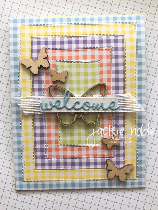 Gingham Gala Stitched Rectangles