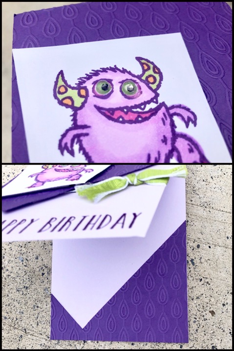 Monster Birthday card