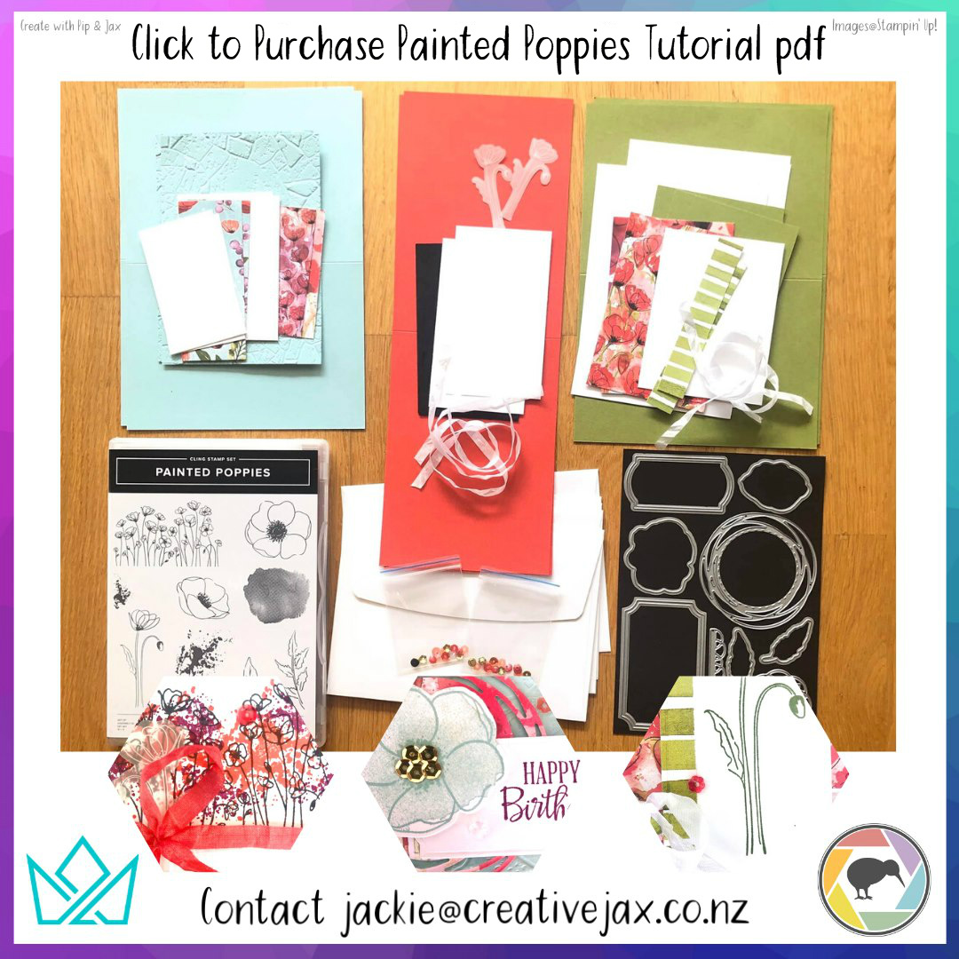 Click Order the Creative with Pip & Jax Painted Poppies Tutorial via PayPal